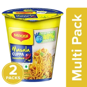 MAGGI Cuppa Noodles - Masala, Quick On-The-Go Snack, 3
